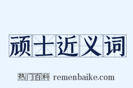 顽士近义词是什么意思的图片